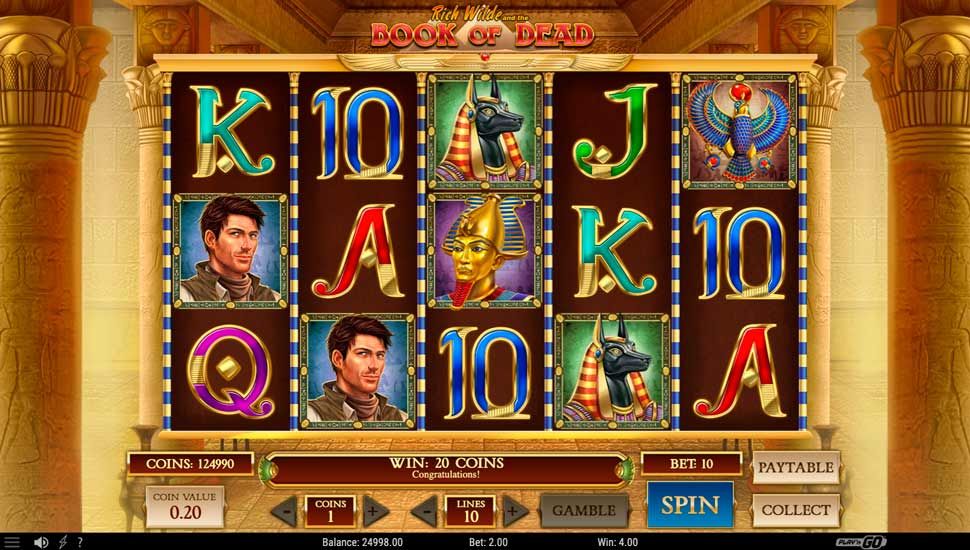 Rich Wilde und das Book of Dead spielautomat