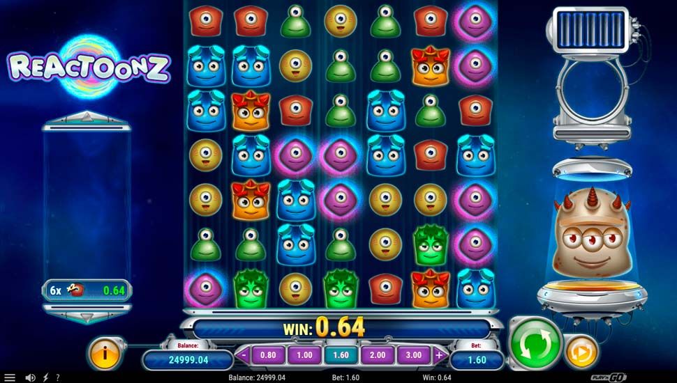 Reactoonz spielautomat
