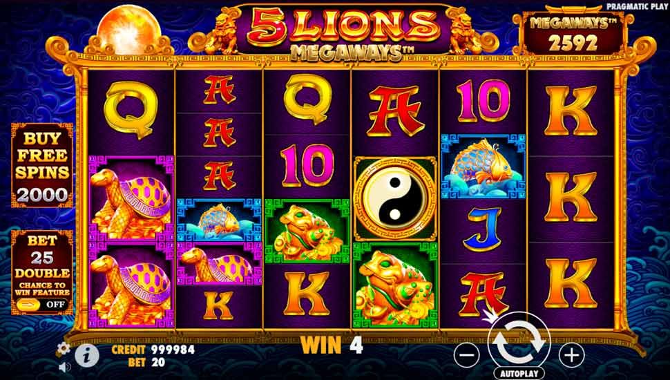 5 Lions Megaways spielautomat