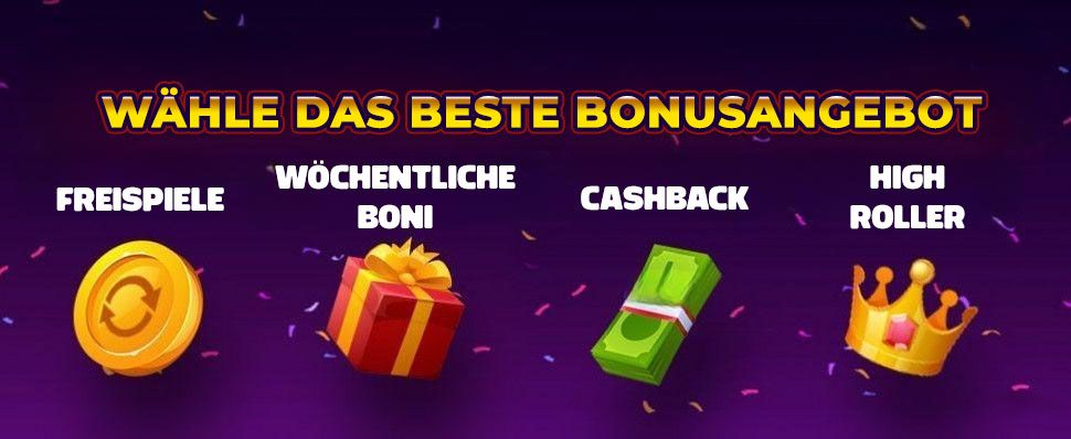 Wahle das beste bonusangebot