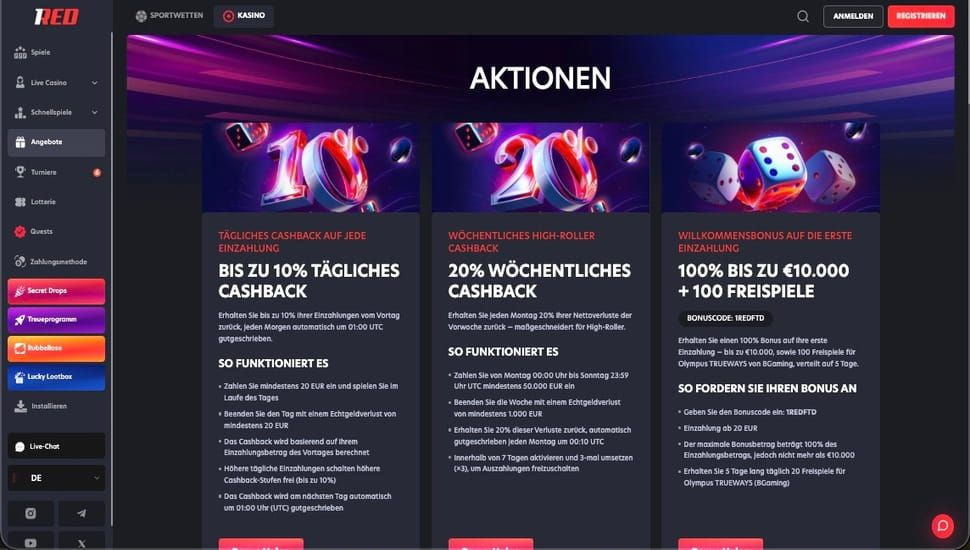 1Red aktionen