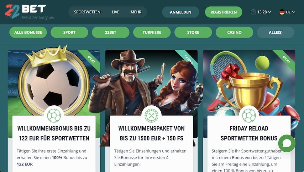 22bet Casino Boni