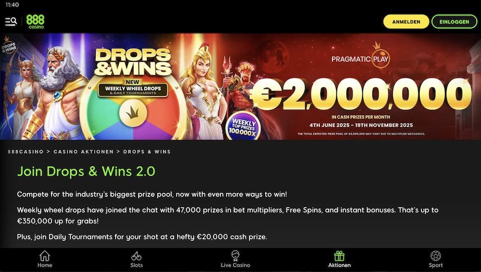 888 Casino Turniere