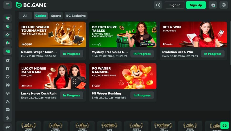 BC game Online-Turniere