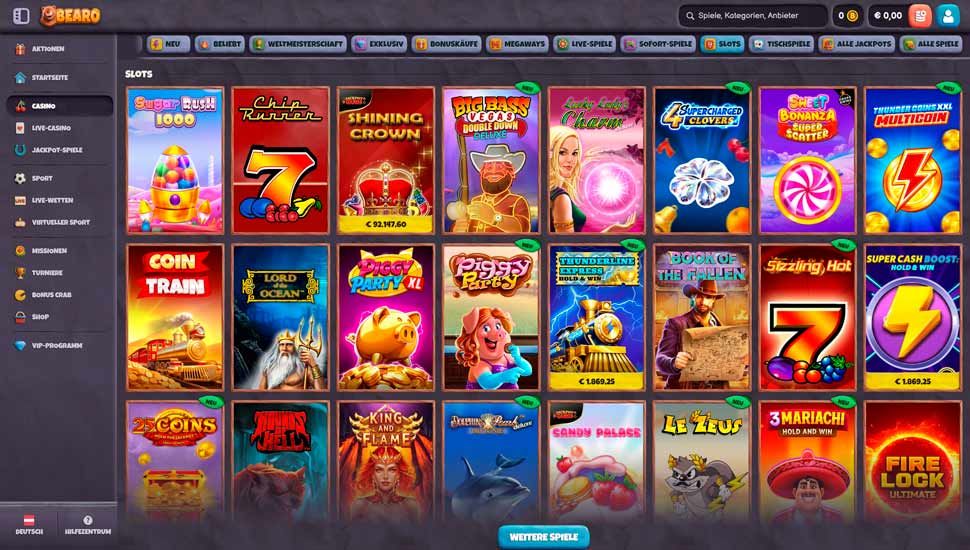 Bearo casino spielautomaten