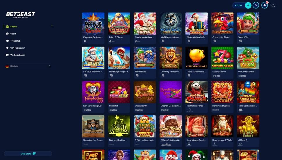 BetBeast casino spiele