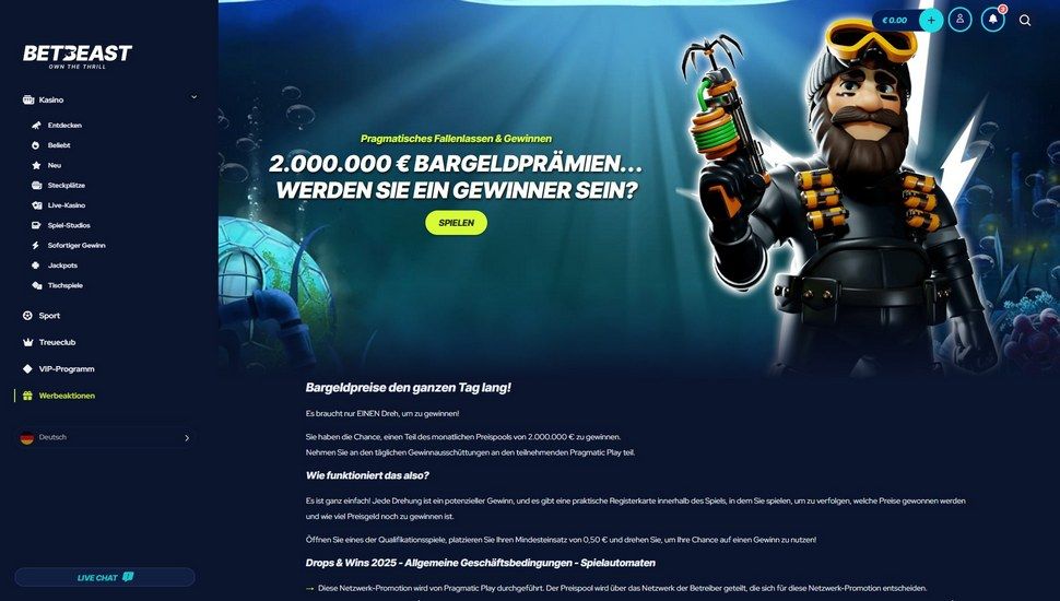 BetBeast casino turniere