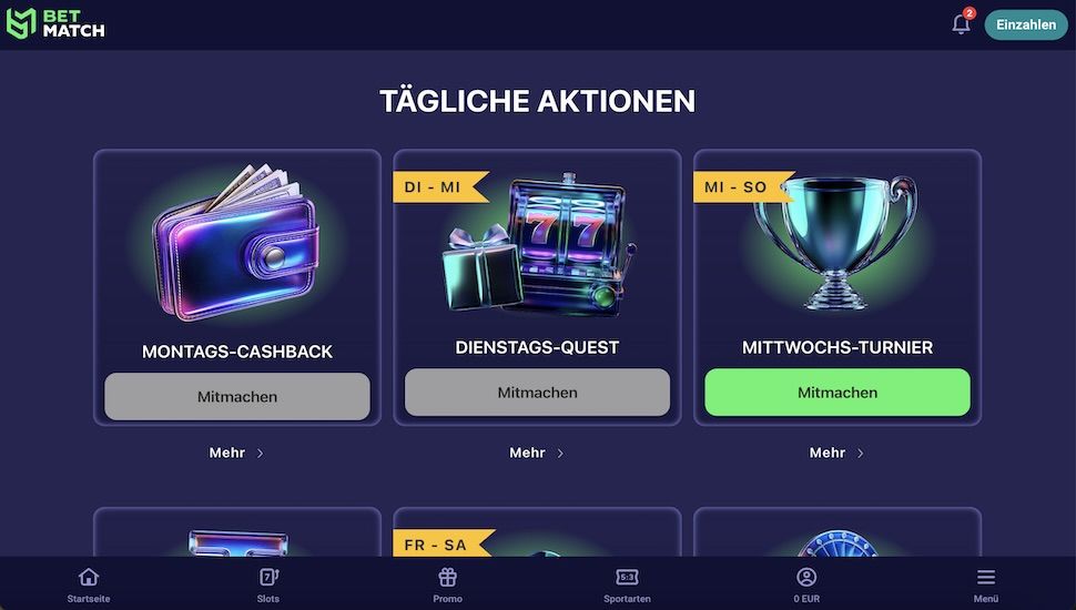 Betmatch Boni