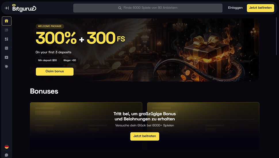 Bitguruz Casino – Bonusübersicht