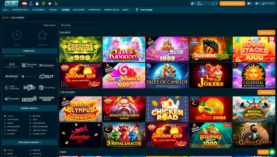 Coldbet spielautomaten