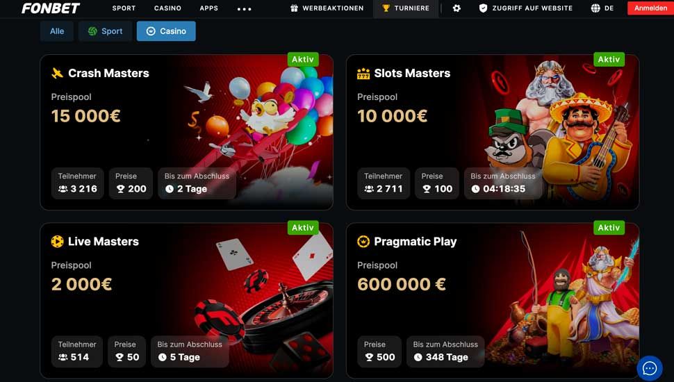 Turniere fonbet