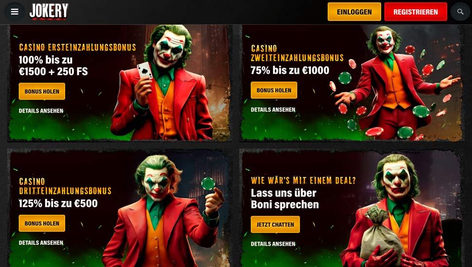 Jokery Casino Boni