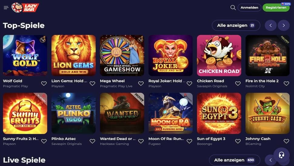 Lazybar Spiele