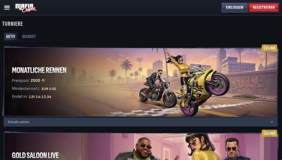 MafiaCasino Turniere