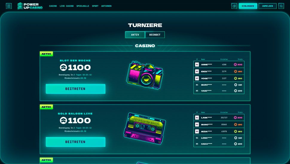 PowerUp turniere