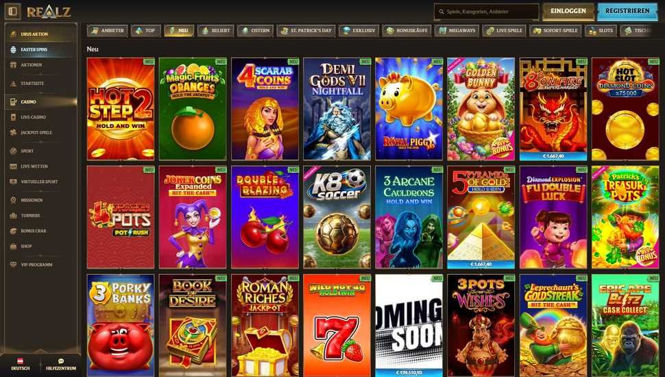 Realz casino spiele