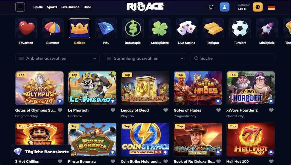 RioAce Spiele