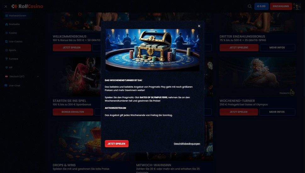 Rollcasino Casino Turniere