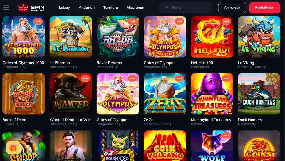 Slots-Portfolio spinempire