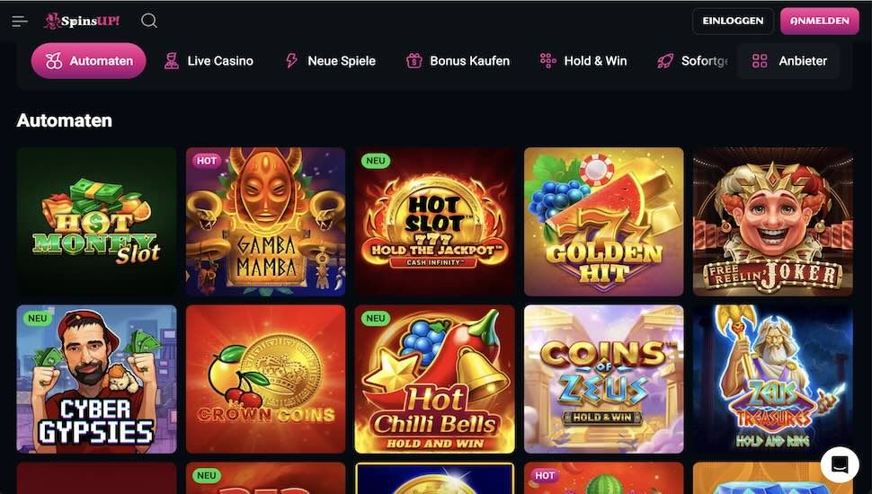 Spins UP Spiele