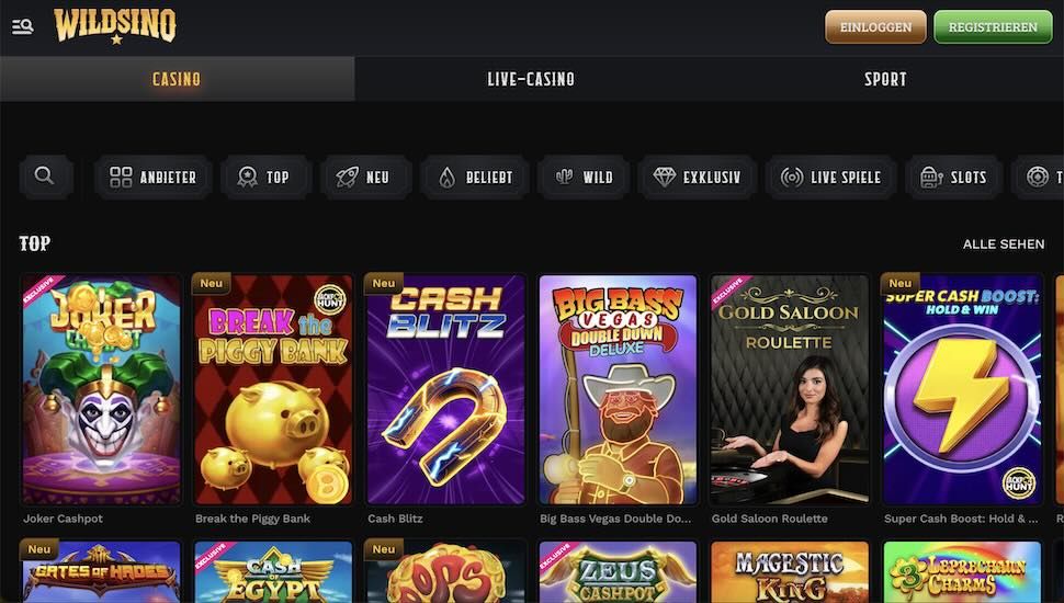 Wildsino Spiele