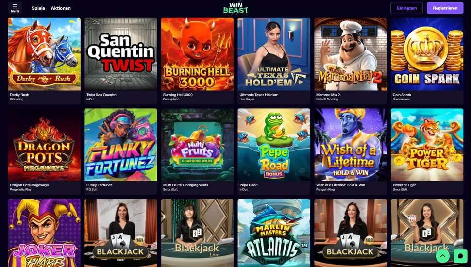 WinBeast casino spiele