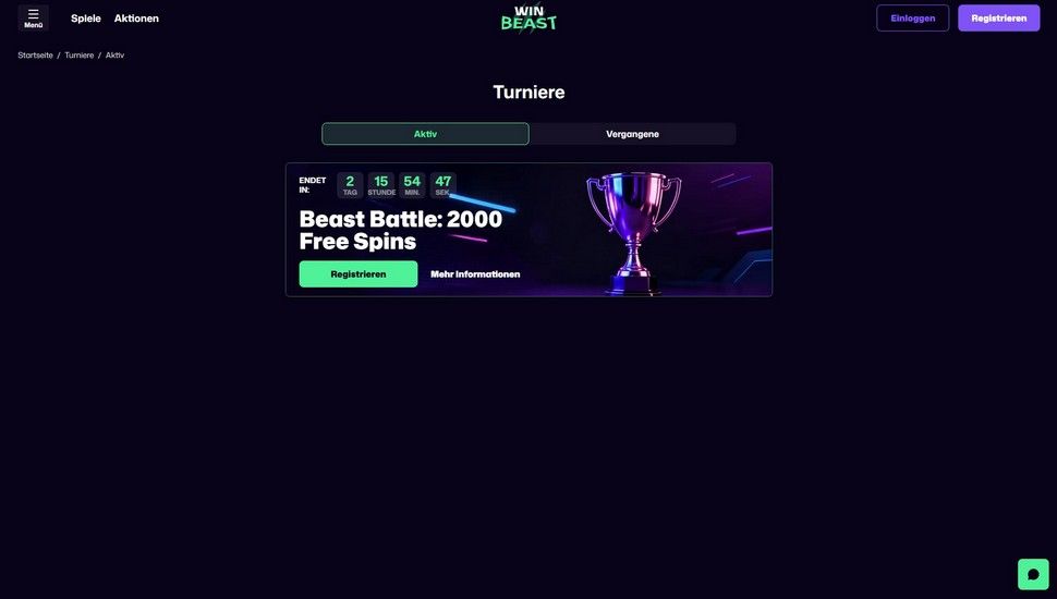 WinBeast casino turniere