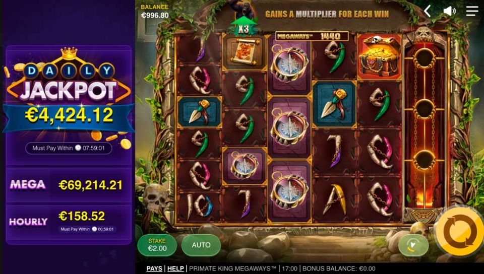 Primate King Megaways slot