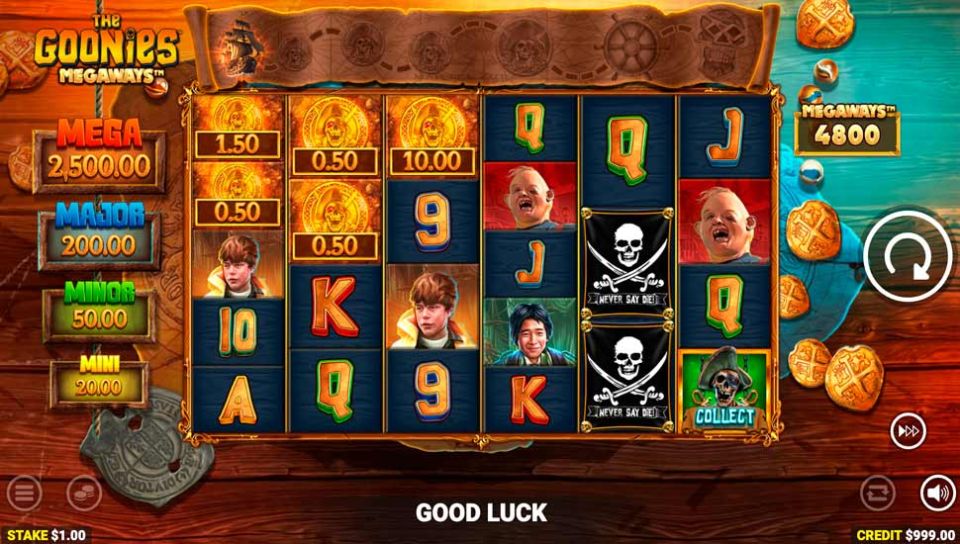 The Goonies Megaways spielautomat