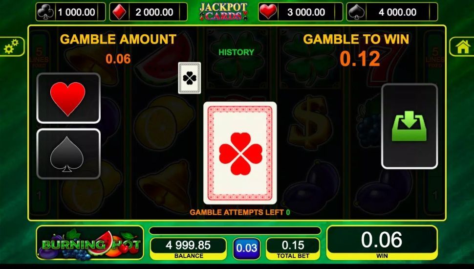 Burning Hot Spielautomaten spielen