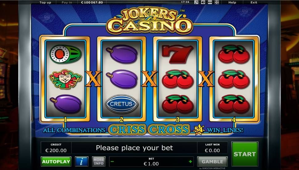 Jokers Casino spielautomat spielverlauf