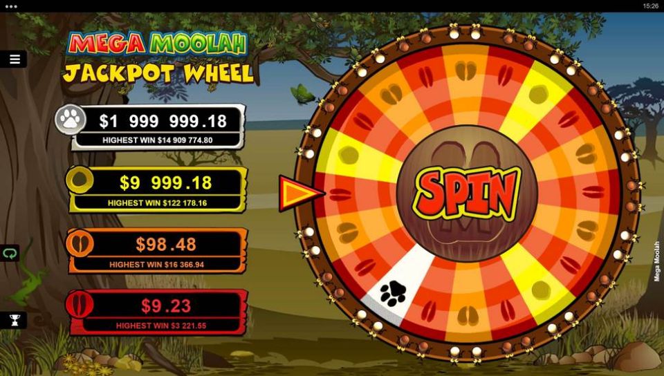 Mega Moolah spielautomaten Jackpot-Bonusspiel