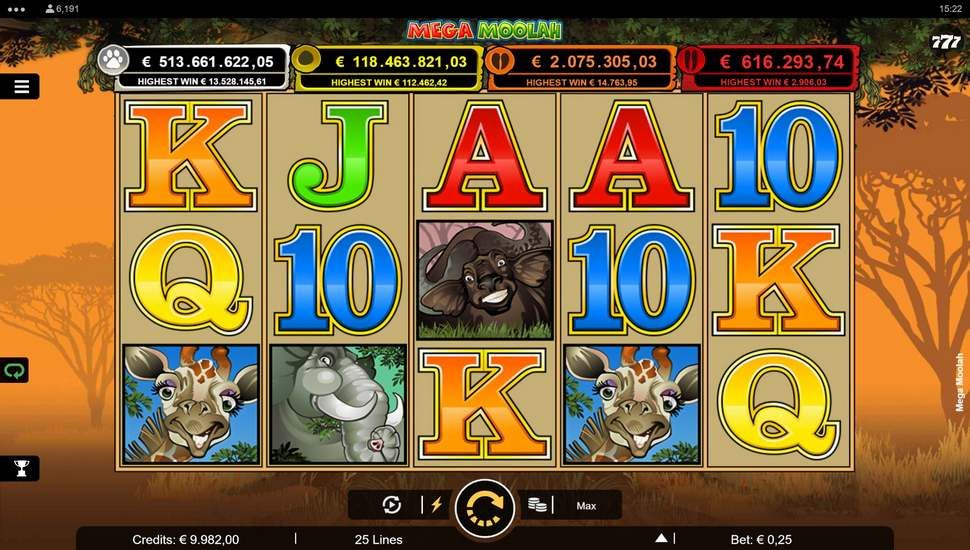 Mega Moolah Spielautomaten Spielweise