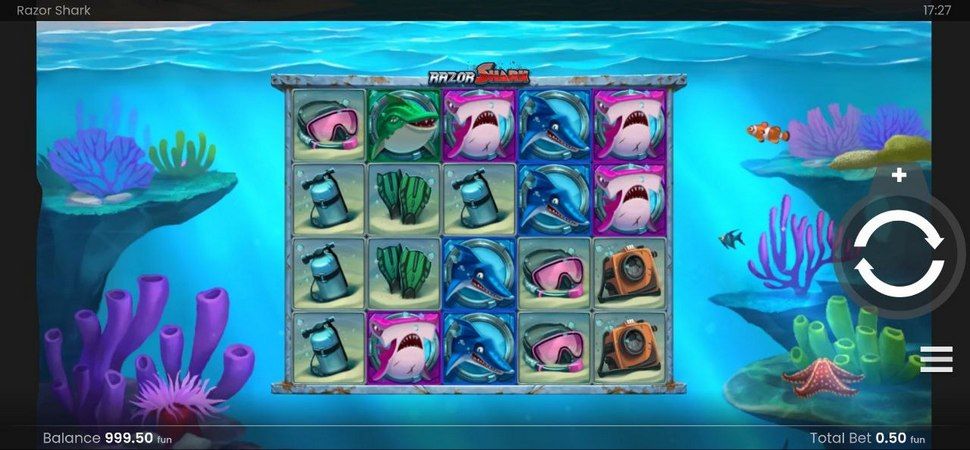 Razor Shark spielautomat mobil