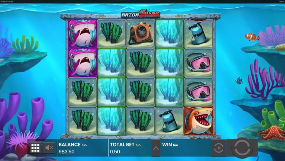 Razor Shark spielautomat Nudge & Reveal Feature