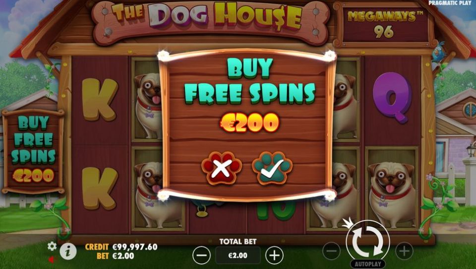 The Dog House Megaways Spielautomaten Bonus-Kauf