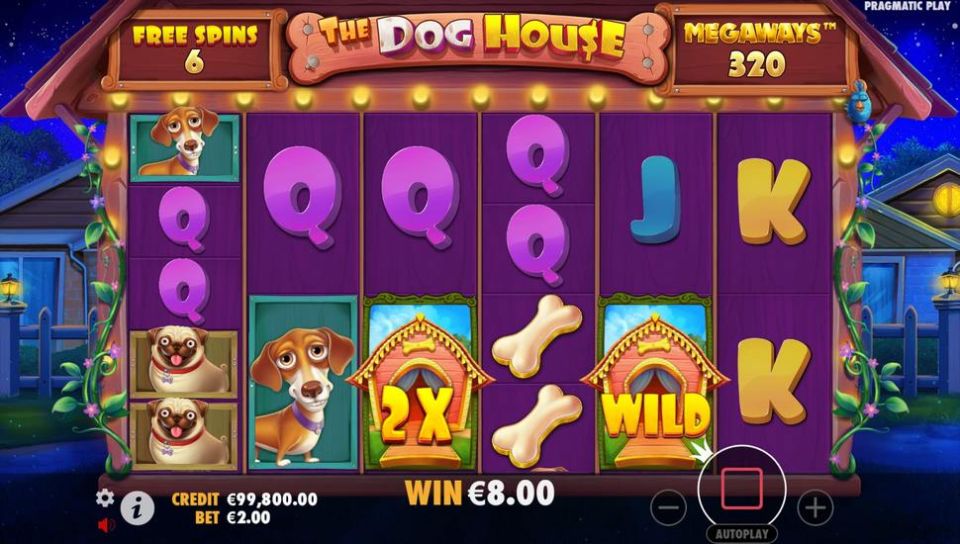 The Dog House Megaways Spielautomaten Sticky Wilds