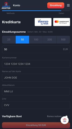 Geben Sie anschließend Ihre