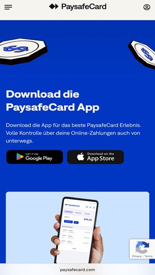 PaySafeCard registrieren – Schritt 2
