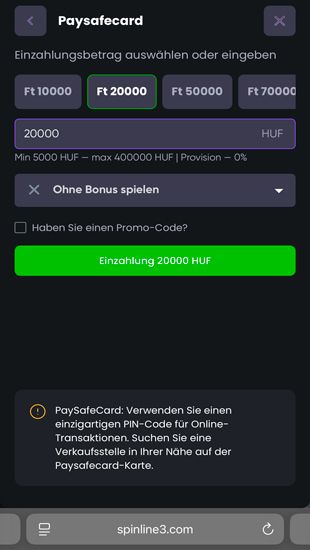 PaySafeCard registrieren – Schritt 4